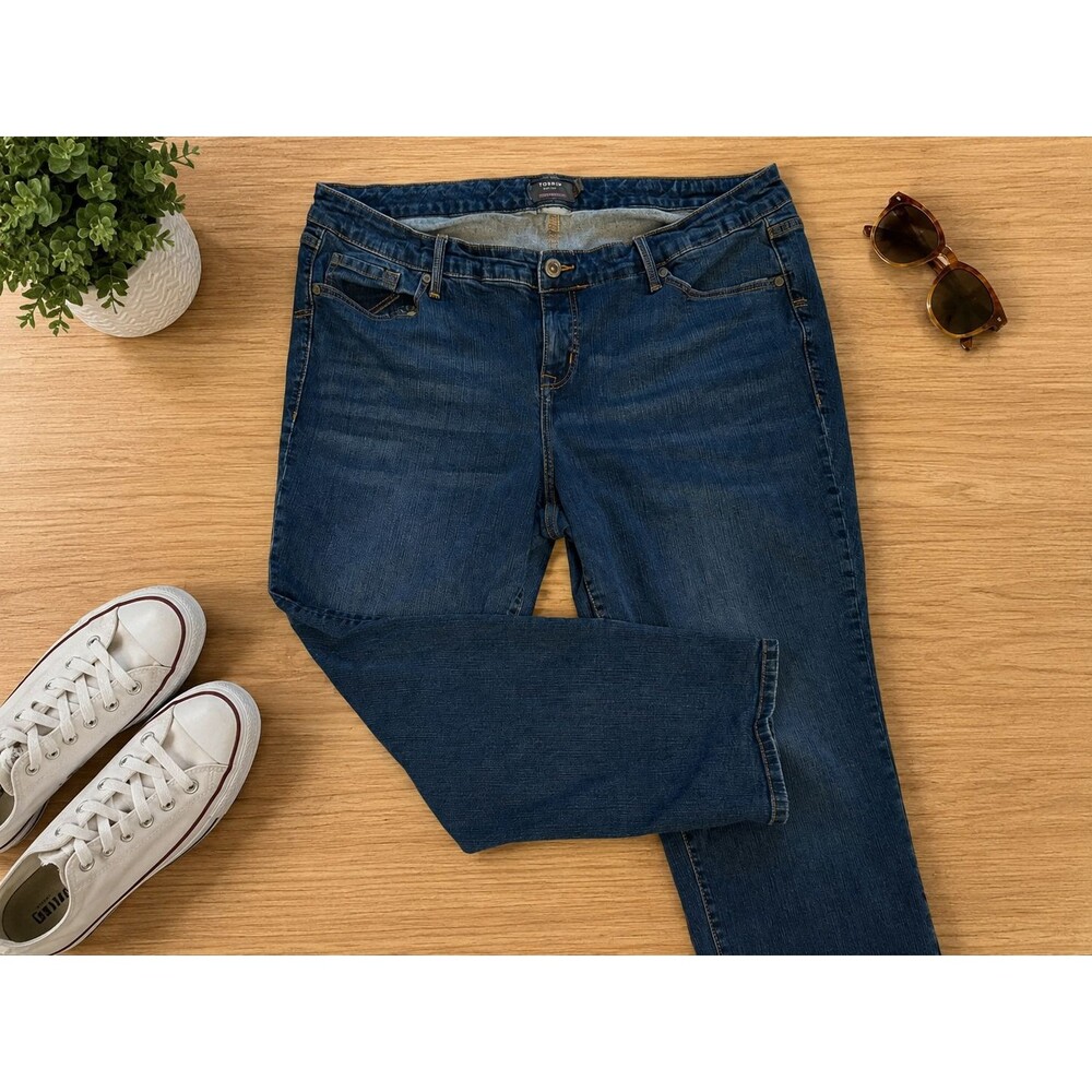 Torrid Women’s 20S Boyfriend Straight Vintage Stretch Blue Jeans Plus Size